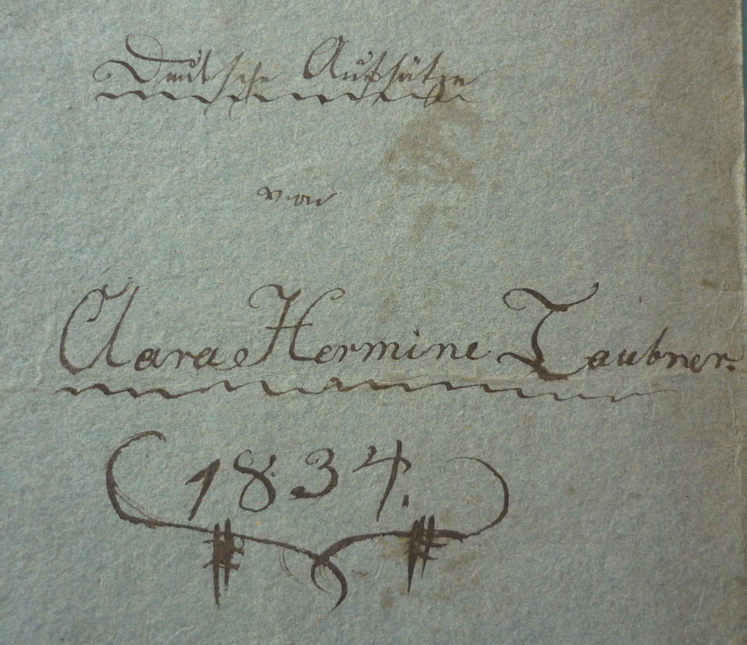 Aufsatzheft 1834 Aufsatzheft 1834